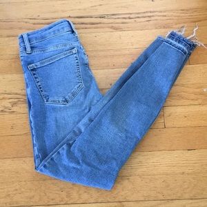 Topshop Jamie Step Hem Jeans
